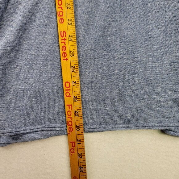 Sleeveless Pleated Swing Cardigan Ribbed Knit Style Blue XL New Babydoll - Picture 10 of 10